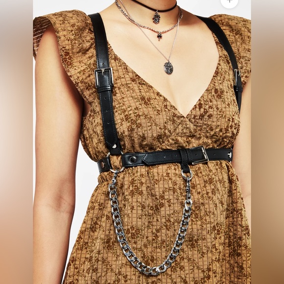 Disturbia Accessories - Disturbia Alice Chain Harness Belt